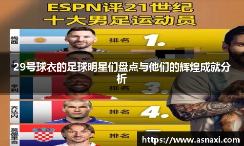 29号球衣的足球明星们盘点与他们的辉煌成就分析