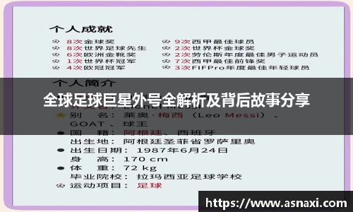 全球足球巨星外号全解析及背后故事分享